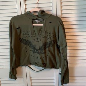 Distressed hoodie